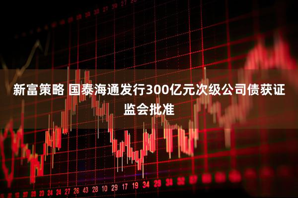 新富策略 国泰海通发行300亿元次级公司债获证监会批准